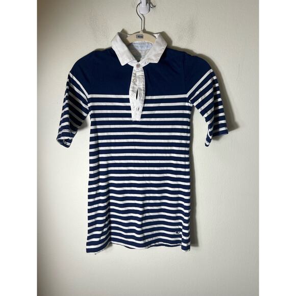 Vineyard Vines Girls Navy and White Stripe Dress Sz S - Picture 1 of 3